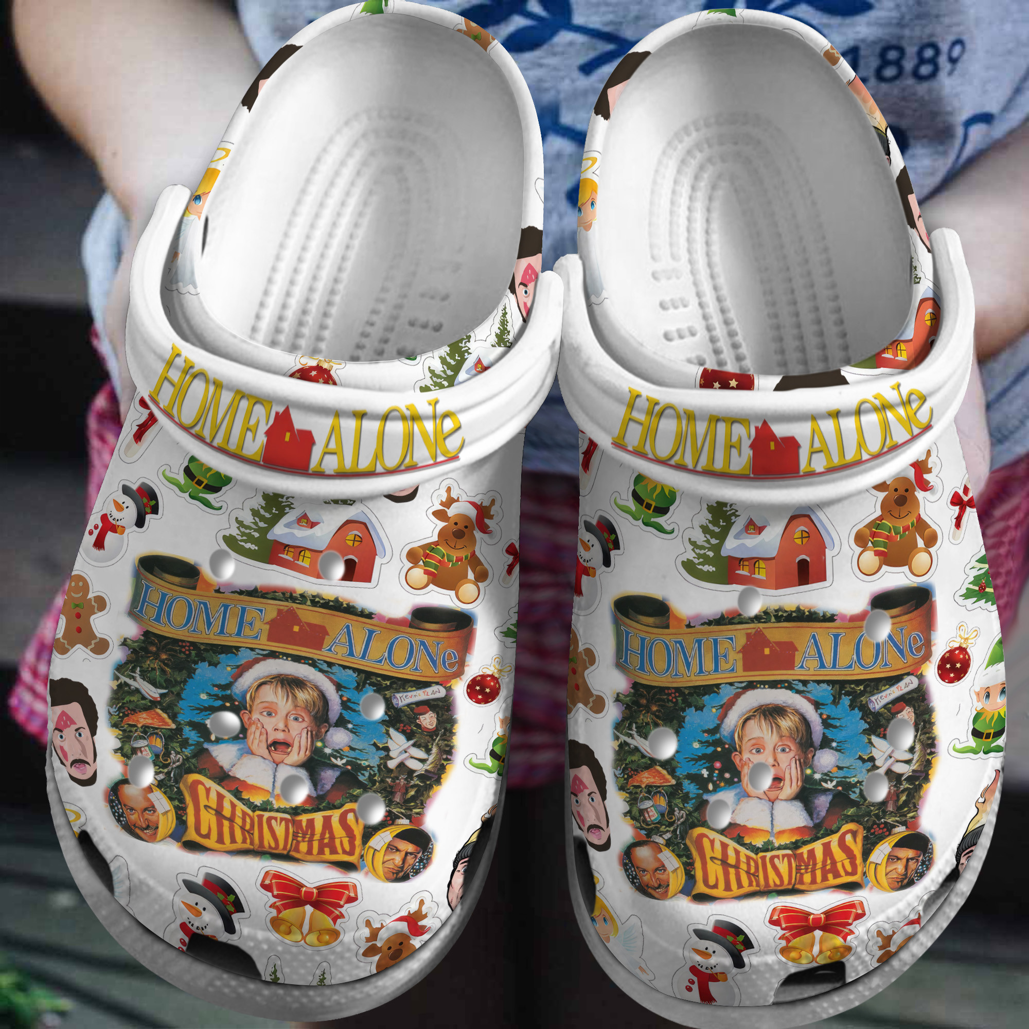 soft and non slip merry christmas home alone movie clogs fun and safety for outdoor walking q5ema