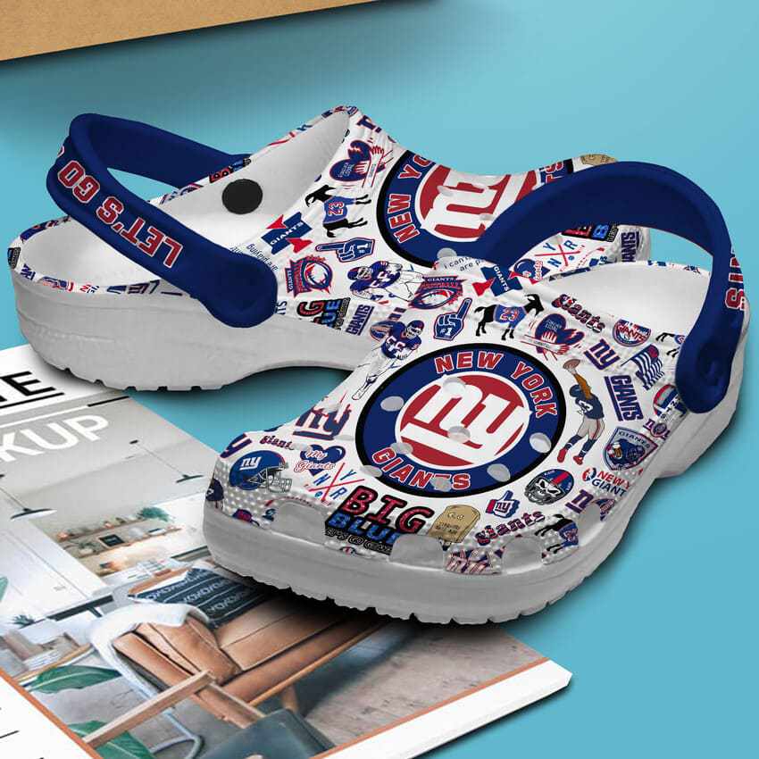 special lets go giants nfl sport unisex clogs perfect for fans of new york giants team redik