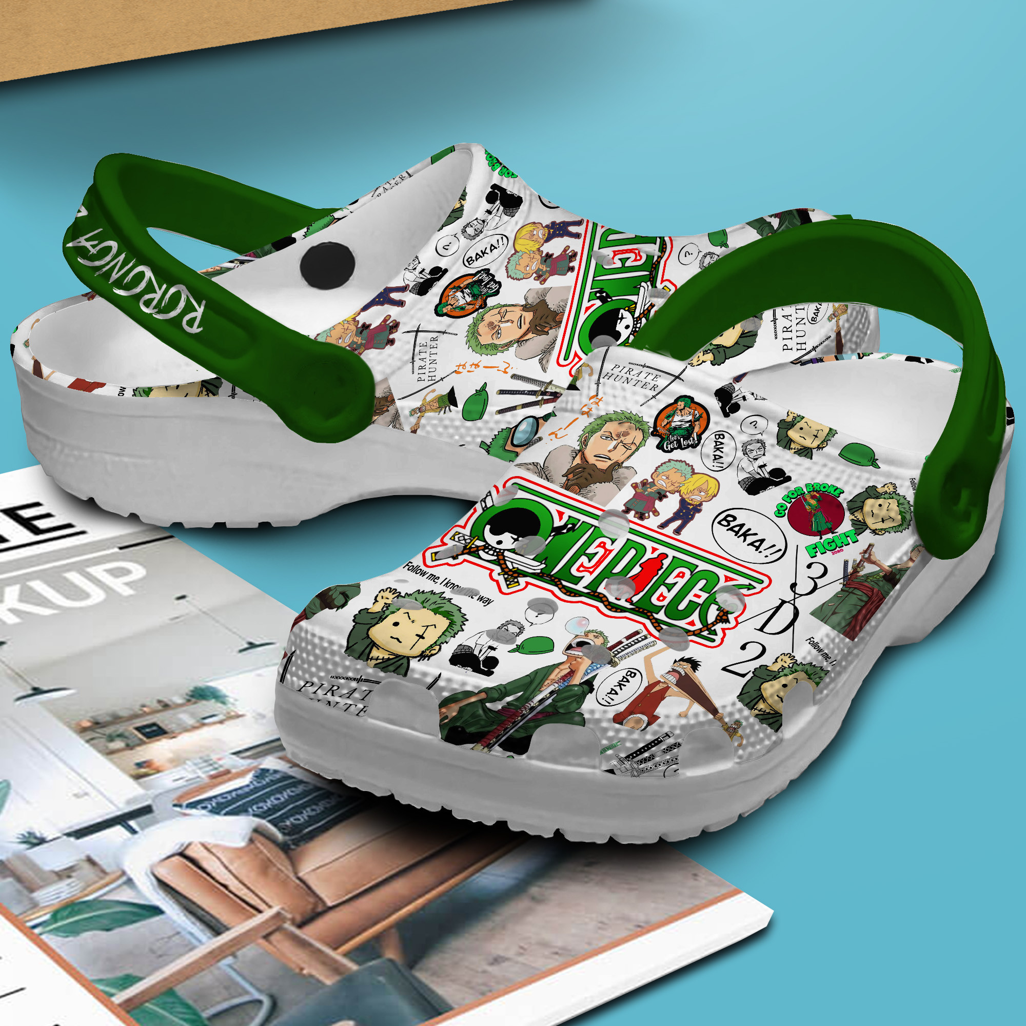 unleash your otaku spirit with our roronoa zoro one piece classic clogs fast shipping available nymoa