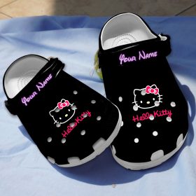 Refresh Your Style With Our Exclusive Hello Kitty Black Clogs, Size 8, Fast Shipping & 24/7 Support!
