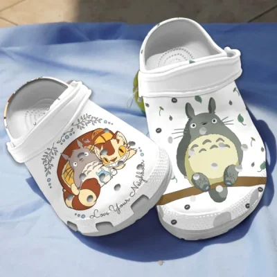 Neighbor Totoro White Clogs Trendycroc