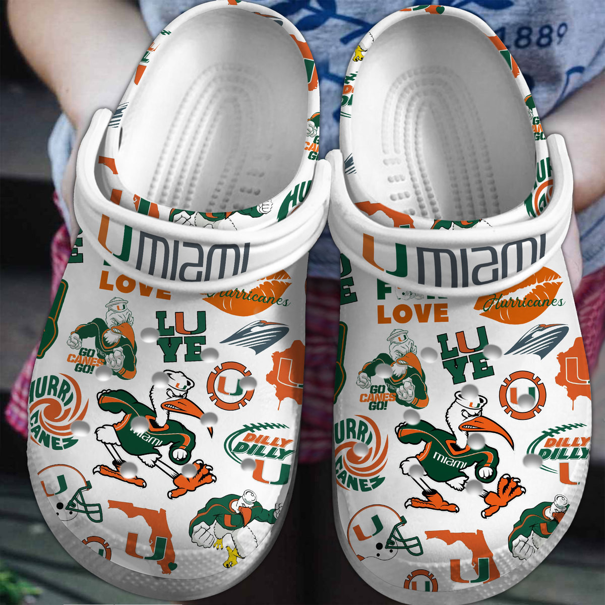 Miami Hurricanes Clogs