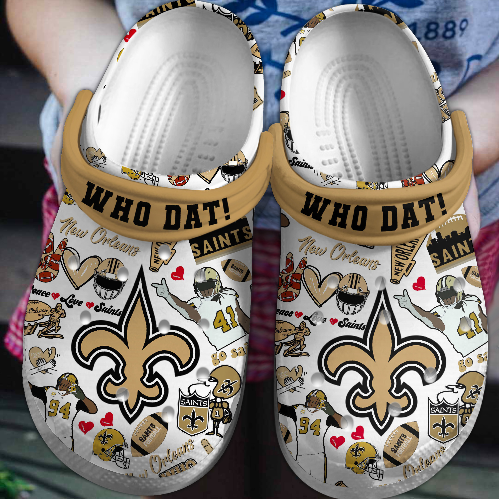 New Orleans Saints Clogs