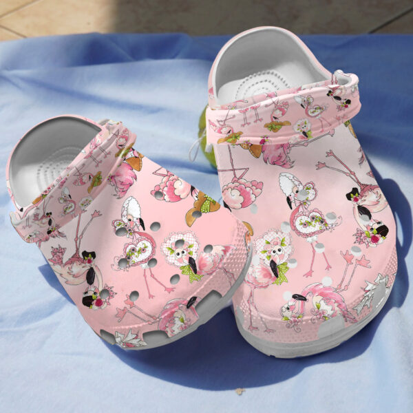 Pink Flamingo Clogs