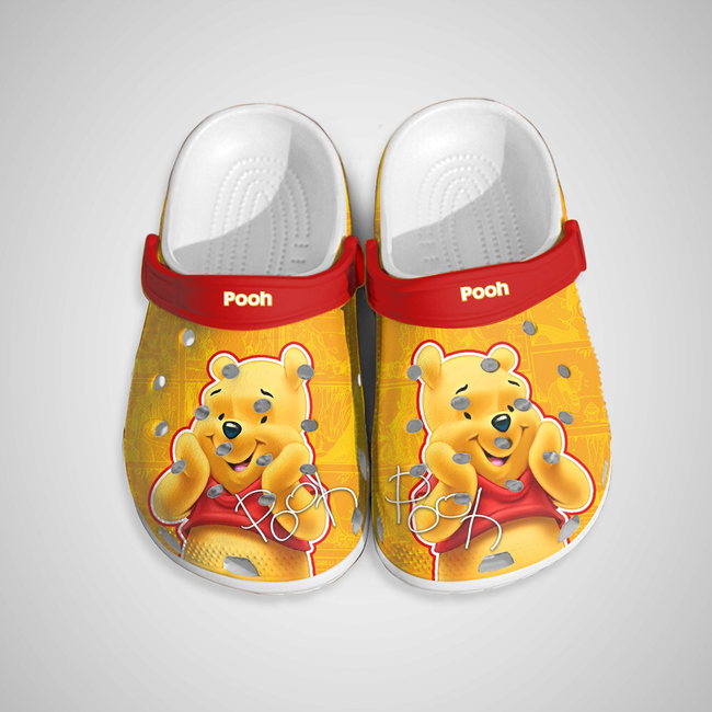 adorable cartoon clogs winnie the pooh classic orange clogs fast shipping %26 247 support service! r1gec