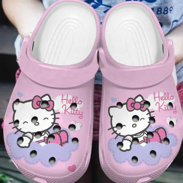 adorable hello kitty sweet pink clogs easy to take on and take off! 1if4c