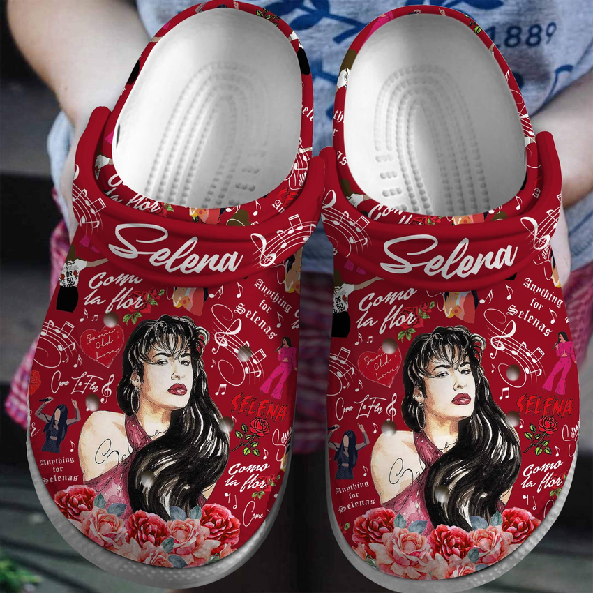 adults beautiful singer selena classic red clogs size 9 perfect footwear for fans of selena q6pwf