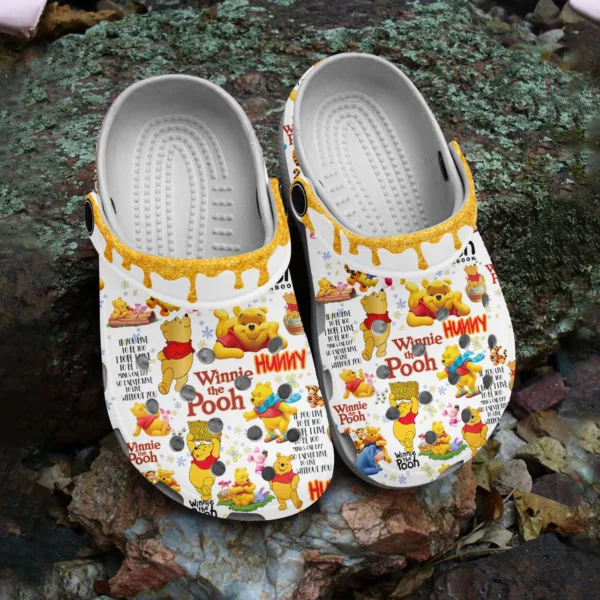 adults cute and comfortable clogs winnie the pooh unisex clogs easy to take on and take off 9qxye