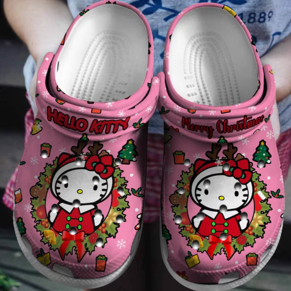 beautiful and comfortable hello kitty christmas pink clogs express shipping available! m3vyj