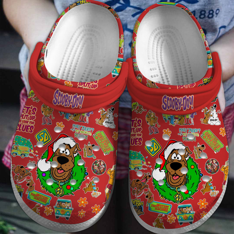 breathable and lightweight clogs scooby doo christmas red clogs shipping worldwide service kdiqb