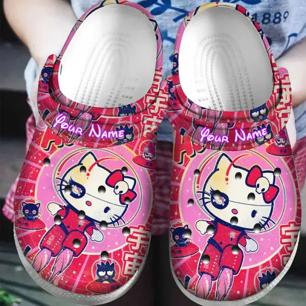 colorful clogs hello kitty cute cartoon pink clogs size 8 fast shipping %26 247 support! 27upp