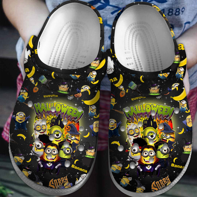 comfortable clogs minions halloween cartoon flip flop the best gift idea for halloween party gsifj