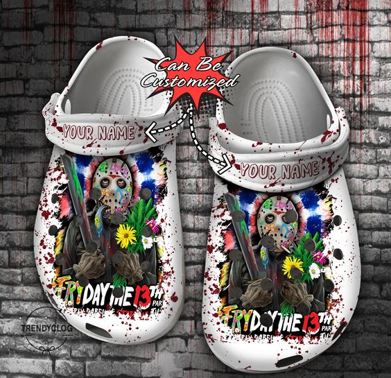 custom name friday the 13th jason voorhees unisex clogs buy more save more! aepfi