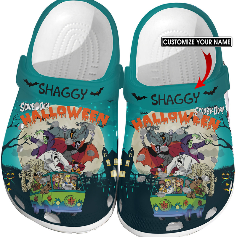 customized fuzzy and soft clogs scooby doo halloween unisex clogs shop now for a special price! z2vln