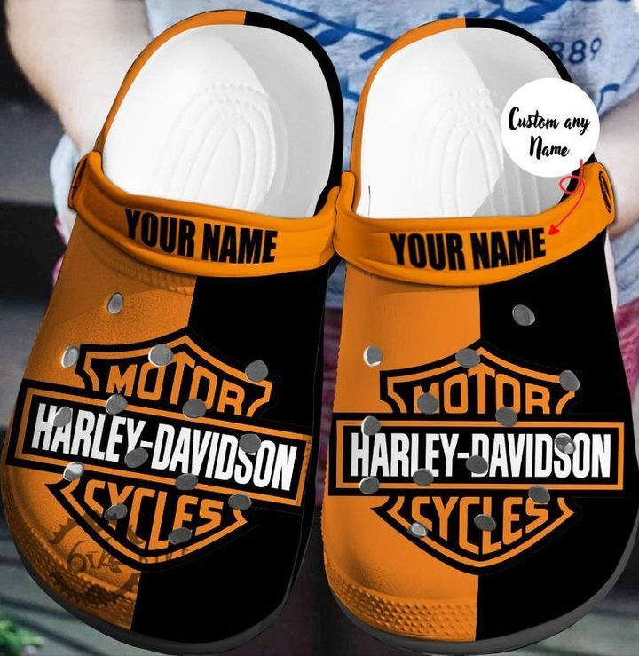 customized harley davidson orange and black classic clogs dedicated support 247! dl2tn