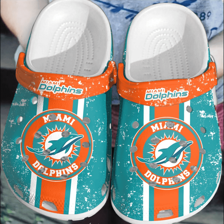 exclusive clogs miami dolphins logo unisex clogs perfect footwear outdoor activity fmuzf