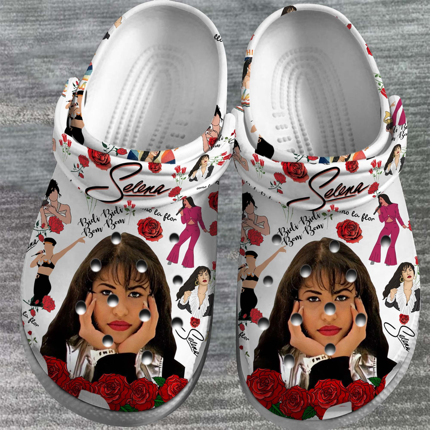 eye catching and comfortable clogs selena white clogs size 10 the best gift for music fans dolfd