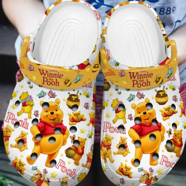 fashionable and lightweight winnie the pooh classic clogs easy to take on and take off fosa0