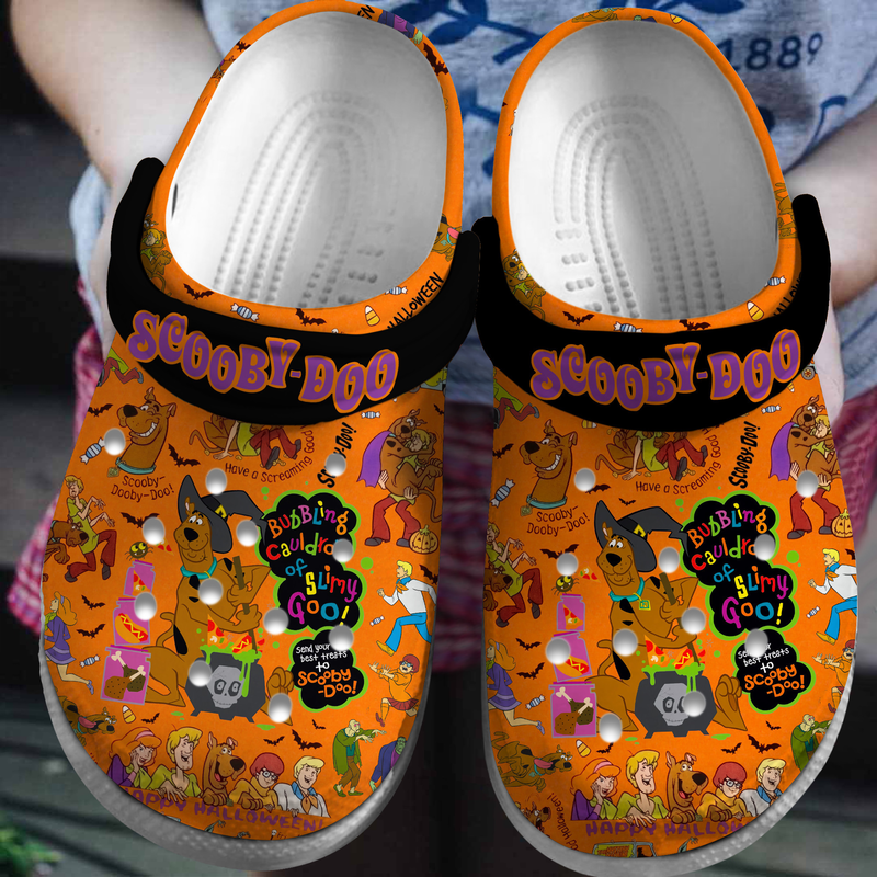 funny and comfortable clogs scooby doo halloween orange clogs must have footwear for outdoor walking nosj8