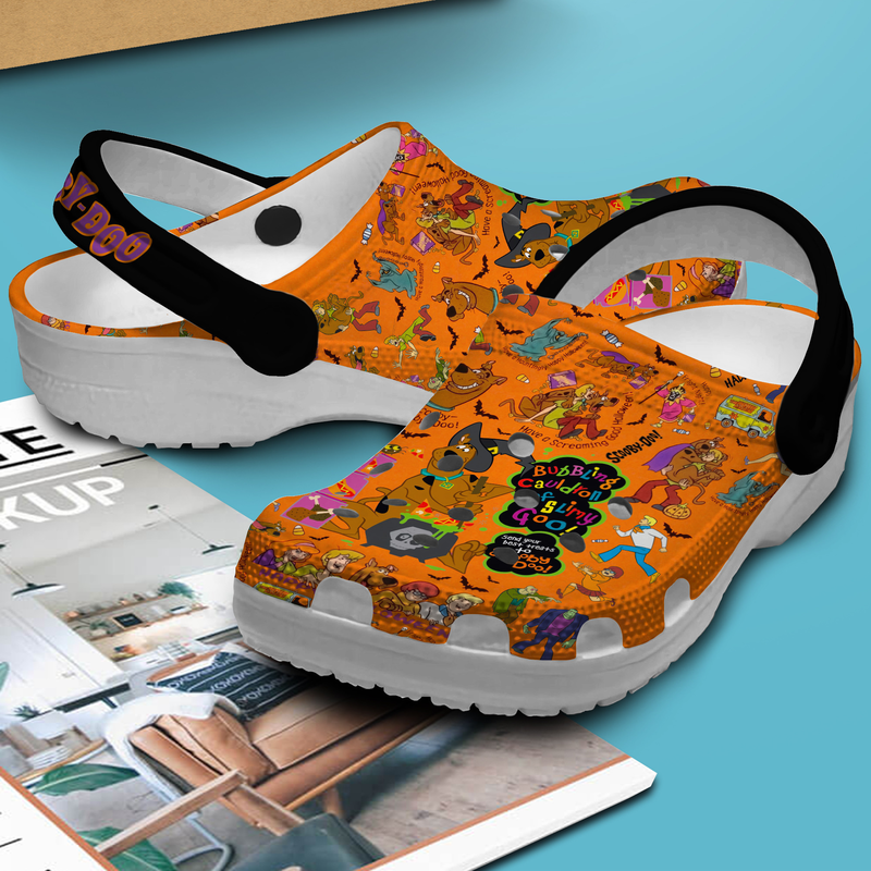 funny and comfortable clogs scooby doo halloween orange clogs must have footwear for outdoor walking pwykh