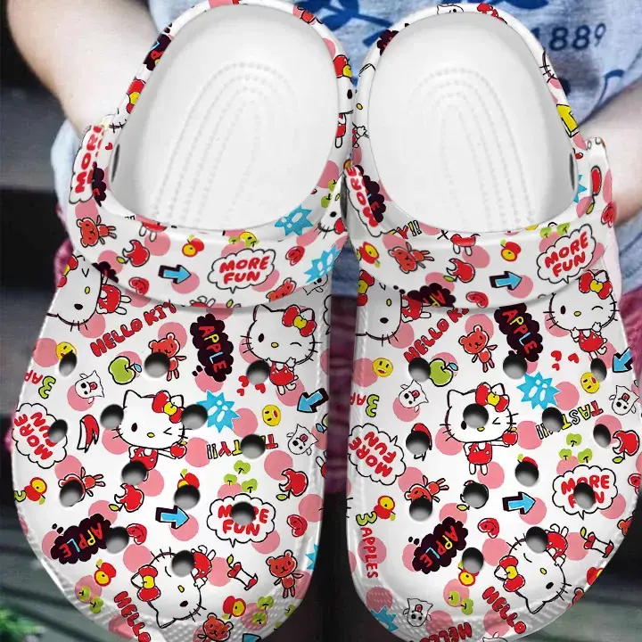 fuzzy and lightweight hello kitty more fun classic clogs fast shipping service available! ym2og