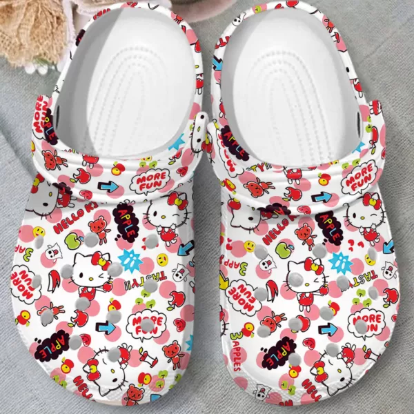 fuzzy and lightweight hello kitty more fun classic clogs fast shipping service available! ziufg
