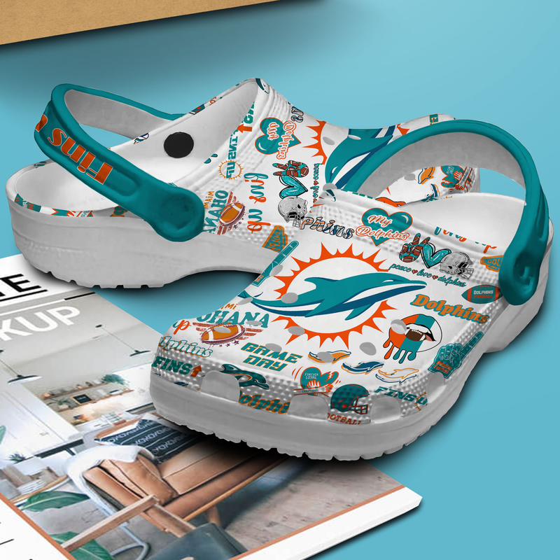 impressive clogs design miami dolphins unisex white clogs ideal footwear for supreme comfort! tfphh