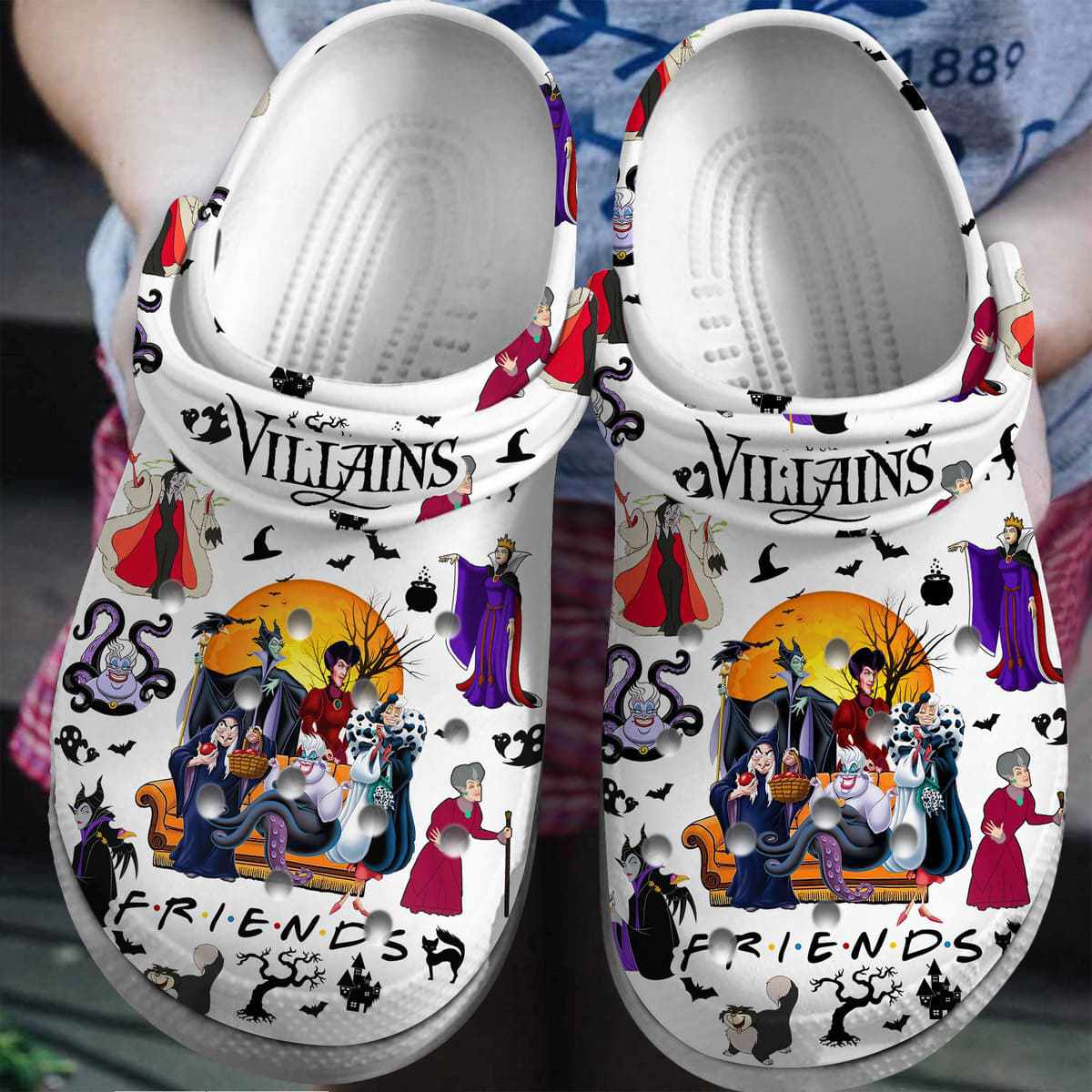 lightweight and durable clogs disney villains characters classic white clogs shop now! nnt3b