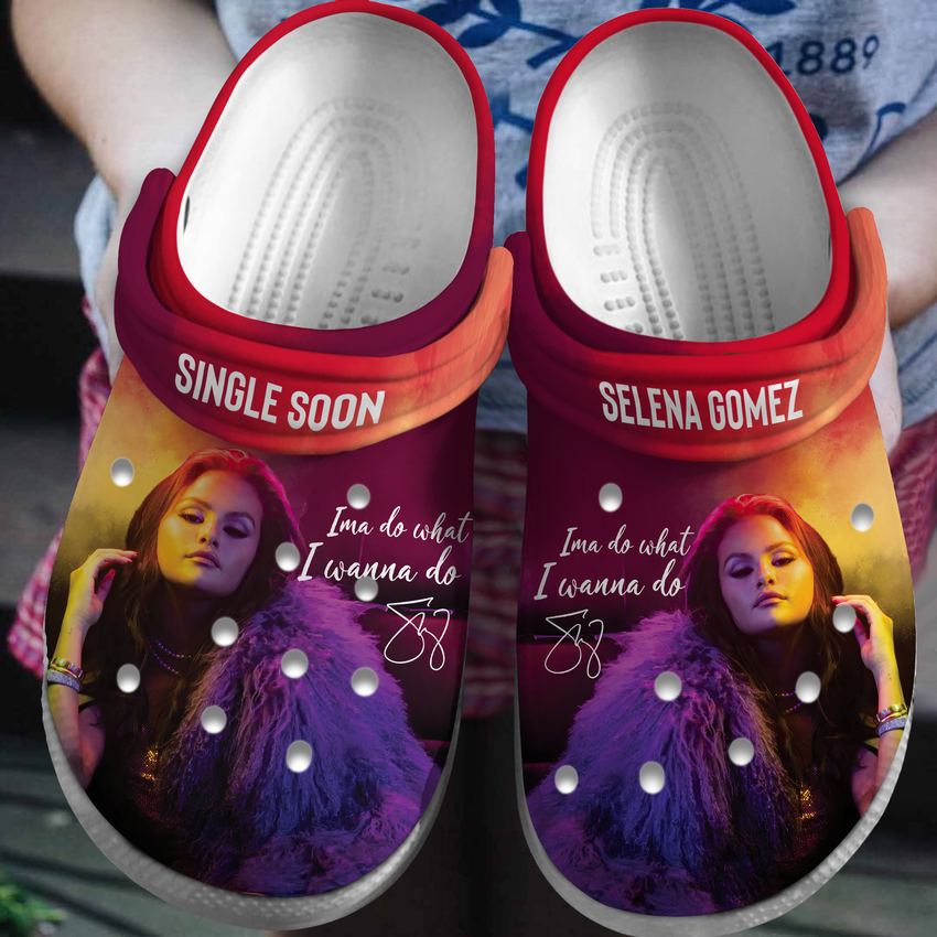 limited edition singer soon selena gomez beautiful clogs size 8 the best gift for music fans 6kbbu