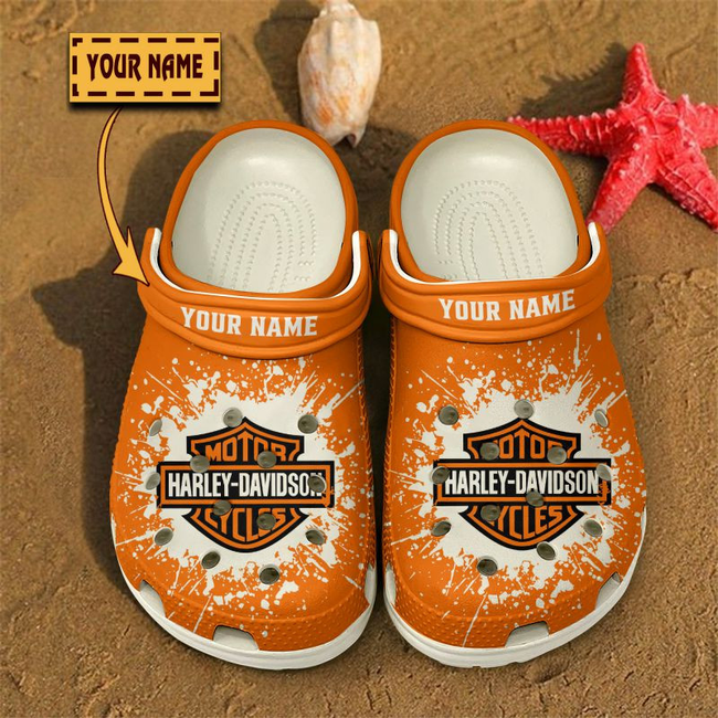 non slip and breathable harley davidson orange clogs perfect clogs for motor lovers q1qwp