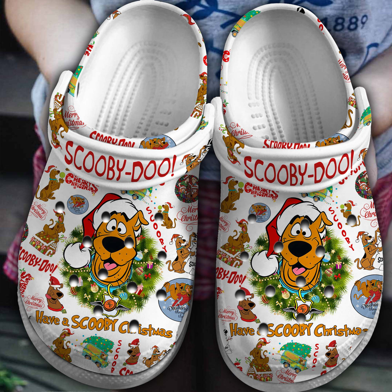 non slip and lightweight scooby doo christmas white unisex clogs shipping worldwide nneqv