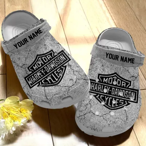 personalized harley davidson grey classic clogs fun and safe for outdoor play nni6z