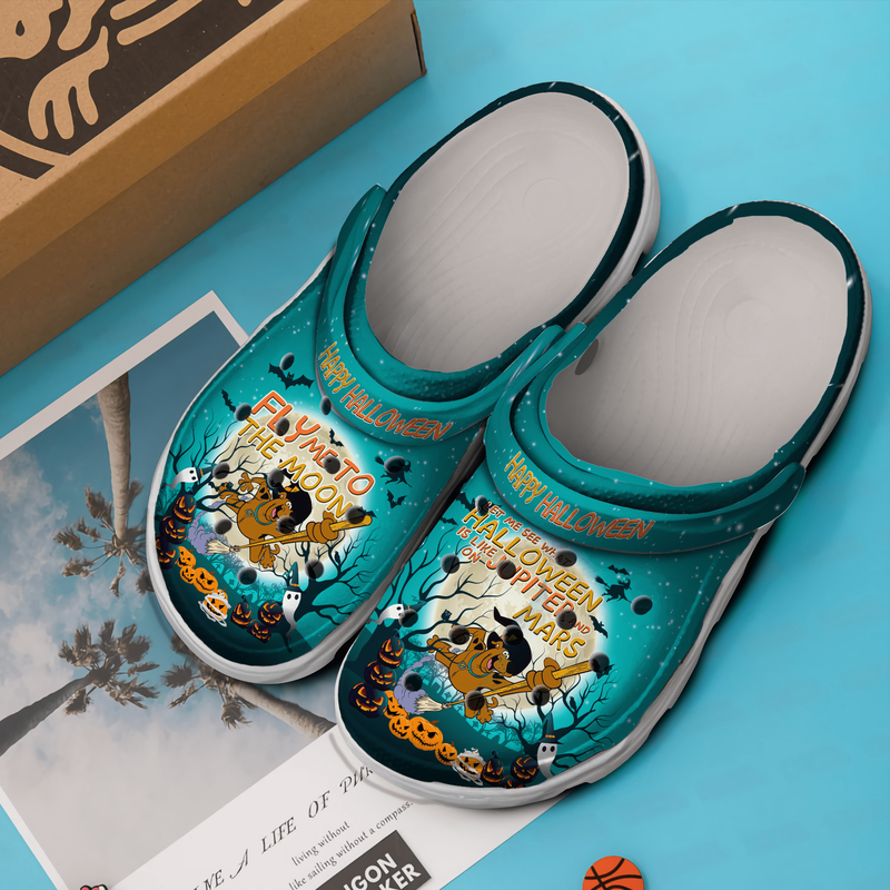 rare design clogs funny scooby doo halloween blue classic clogs easy to clean clogs qx64v