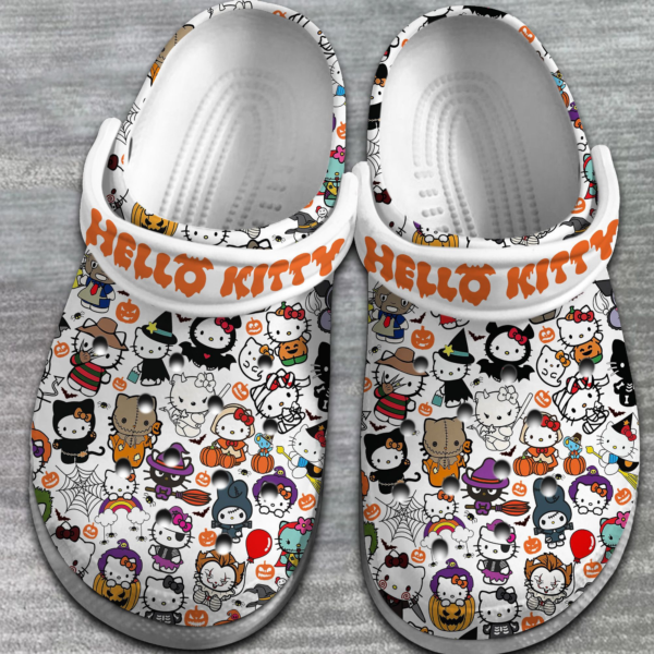 soft and lightweight hello kitty special pattern halloween classic clogs 3k9gl