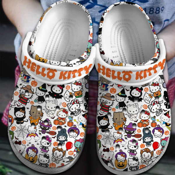 soft and lightweight hello kitty special pattern halloween classic clogs rnqos
