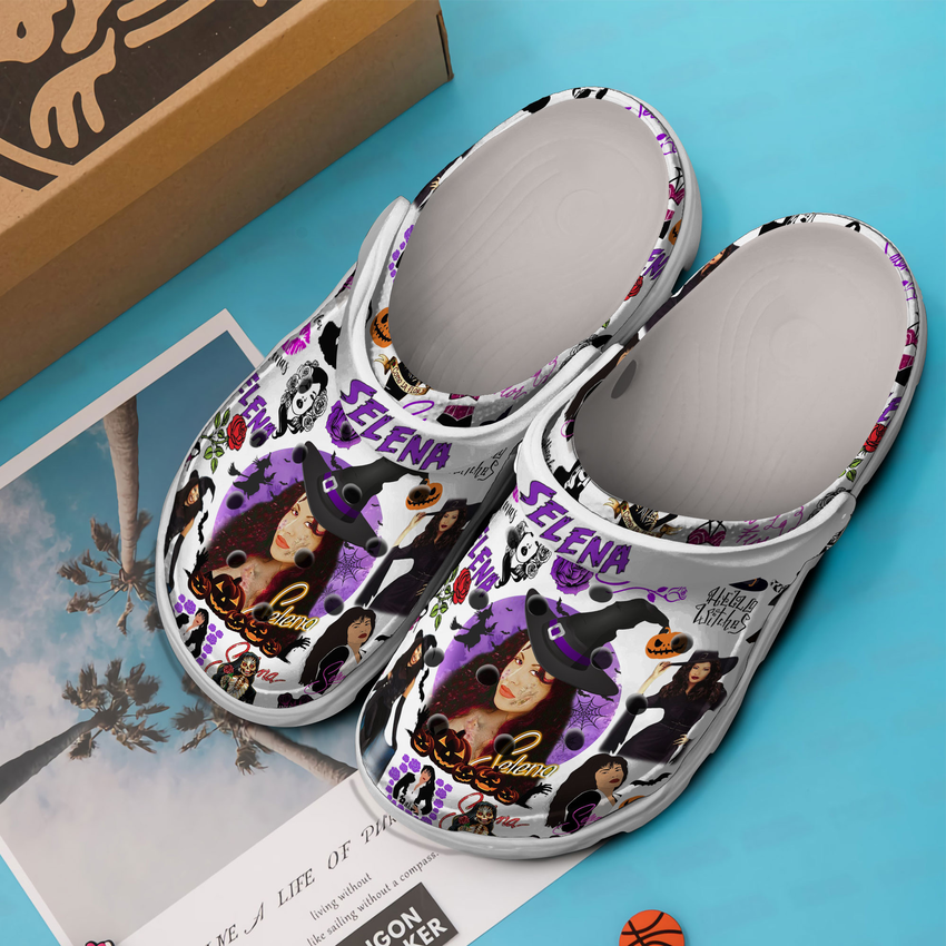 special design of singer selena halloween classic clogs size 10 easy to clean and quick to dry xnec2