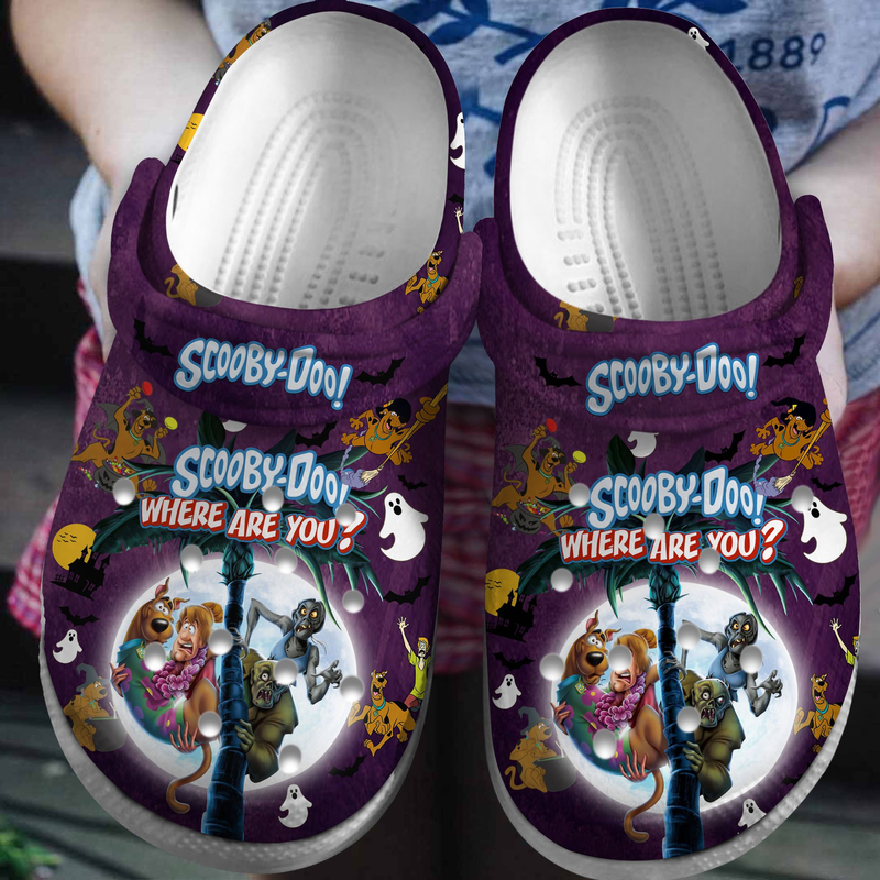 special design scooby doo where are you halloween purple clogs shop now for the best price! lncuf