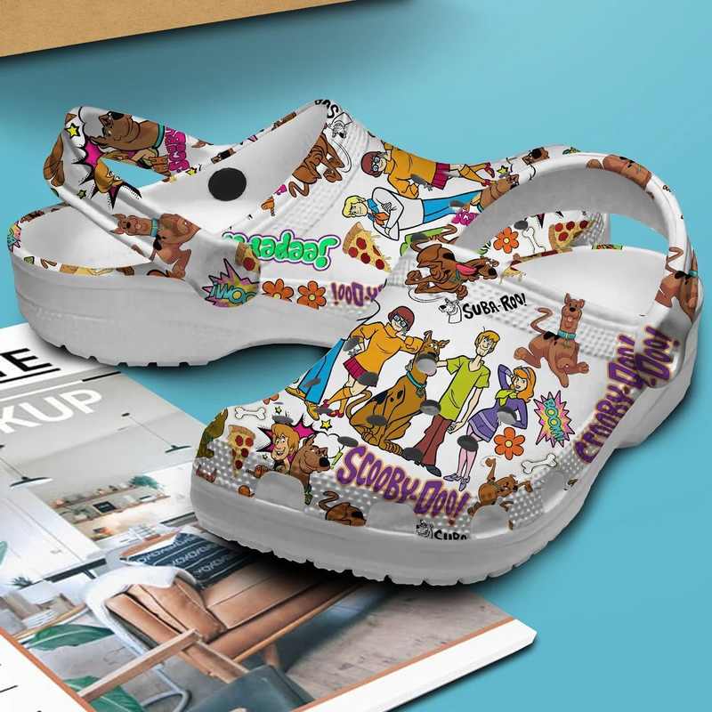 step into cartoon world with our special design of scooby doo unisex clogs fast shipping! 8shpt