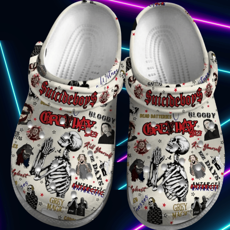 Exclusive Comfort Suicide Boys G59 Cream Clogs, Pop of Color to Your Outfit