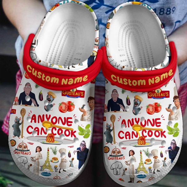 Exclusive Personalized Ratatouille Pixar Cartoon Clogs, Unique Style and Creativity!