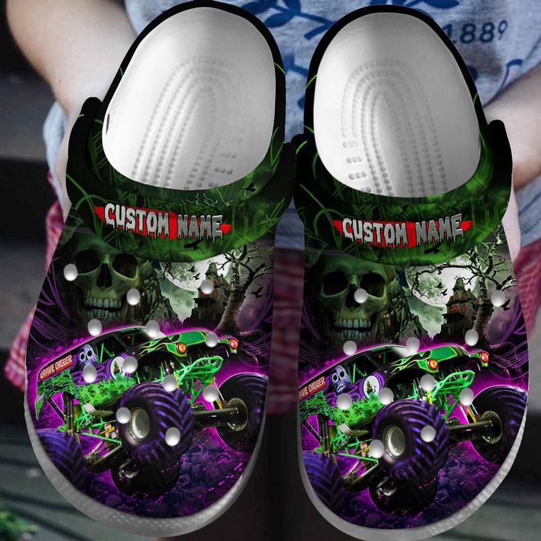 Monster Truck Halloween Clogs, Unique Style and Creativity!