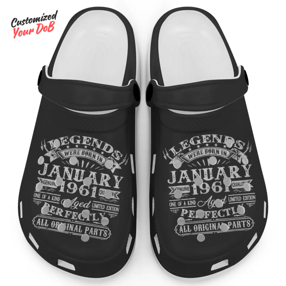 Personalized Black Croc Aged Like Fine Wine Celebrate Birthday Clogs, Comfort With The Iconic Clogs