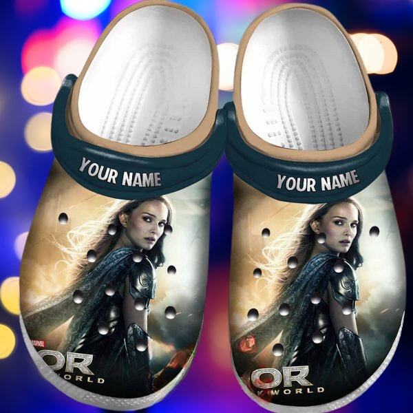 Personalized Safety Jane Foster From Thor The Dark World Clogs, Worldwide Shipping Service