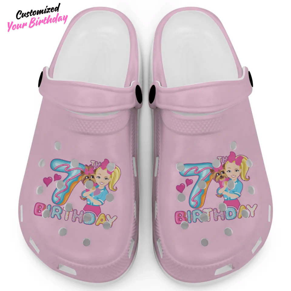 Special Pink Croc For Birthday Girl Clogs, Unique Style and Creativity!