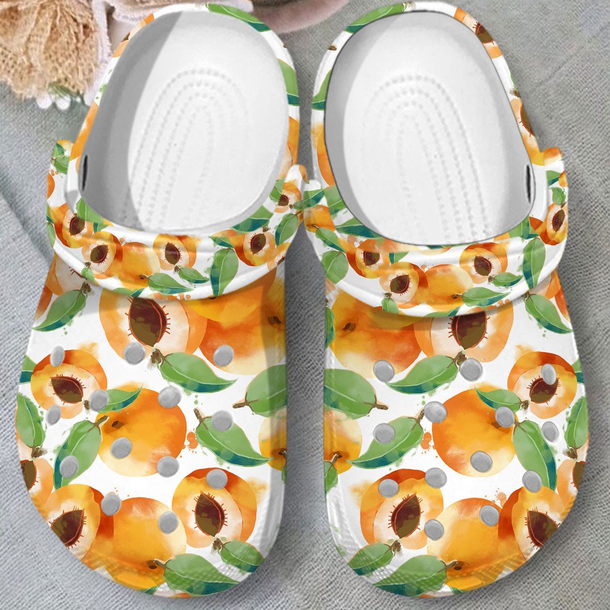 cool design of apricot water color fruit clogs apricot classic clogs shop now! 7ctrm