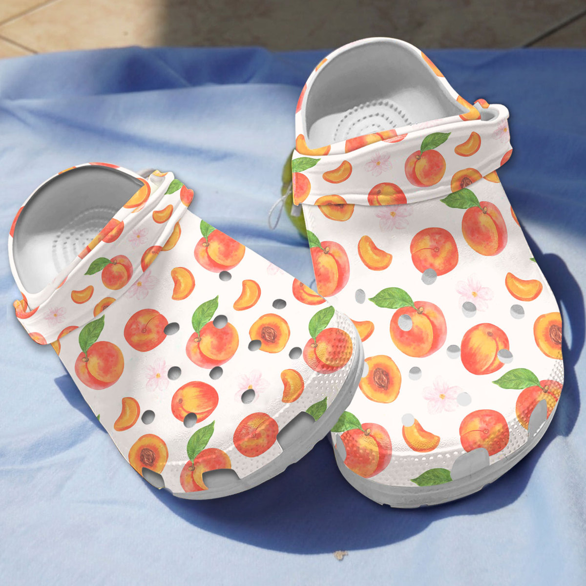 new design of fruit clogs apricot unisex sandals fast shipping available at trendy croc 4kwjn