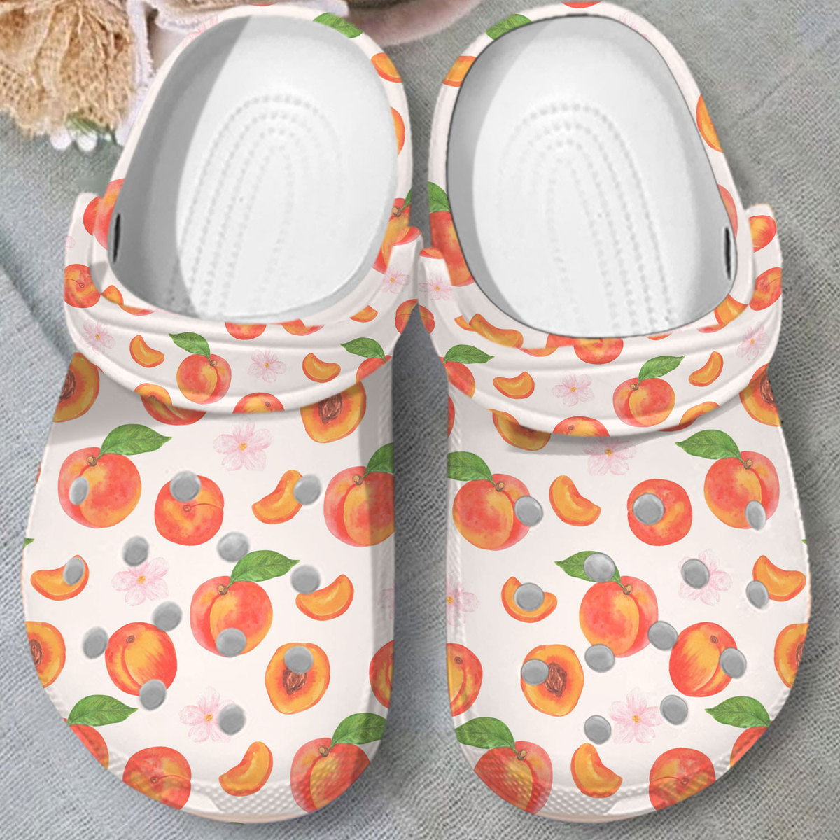 new design of fruit clogs apricot unisex sandals fast shipping available at trendy croc a0nix