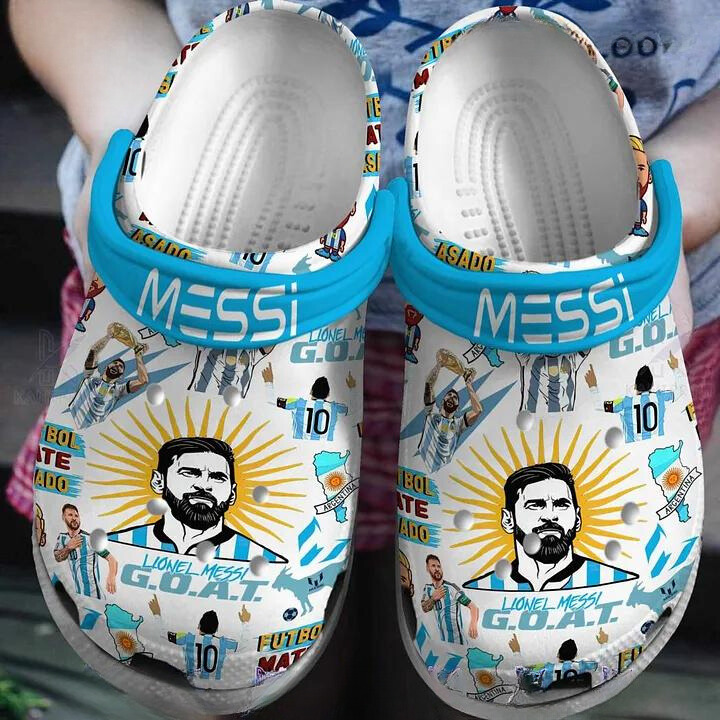 new design of lionel messi the goat comfortable clogs for kids and adults fast shipping available hvvpf