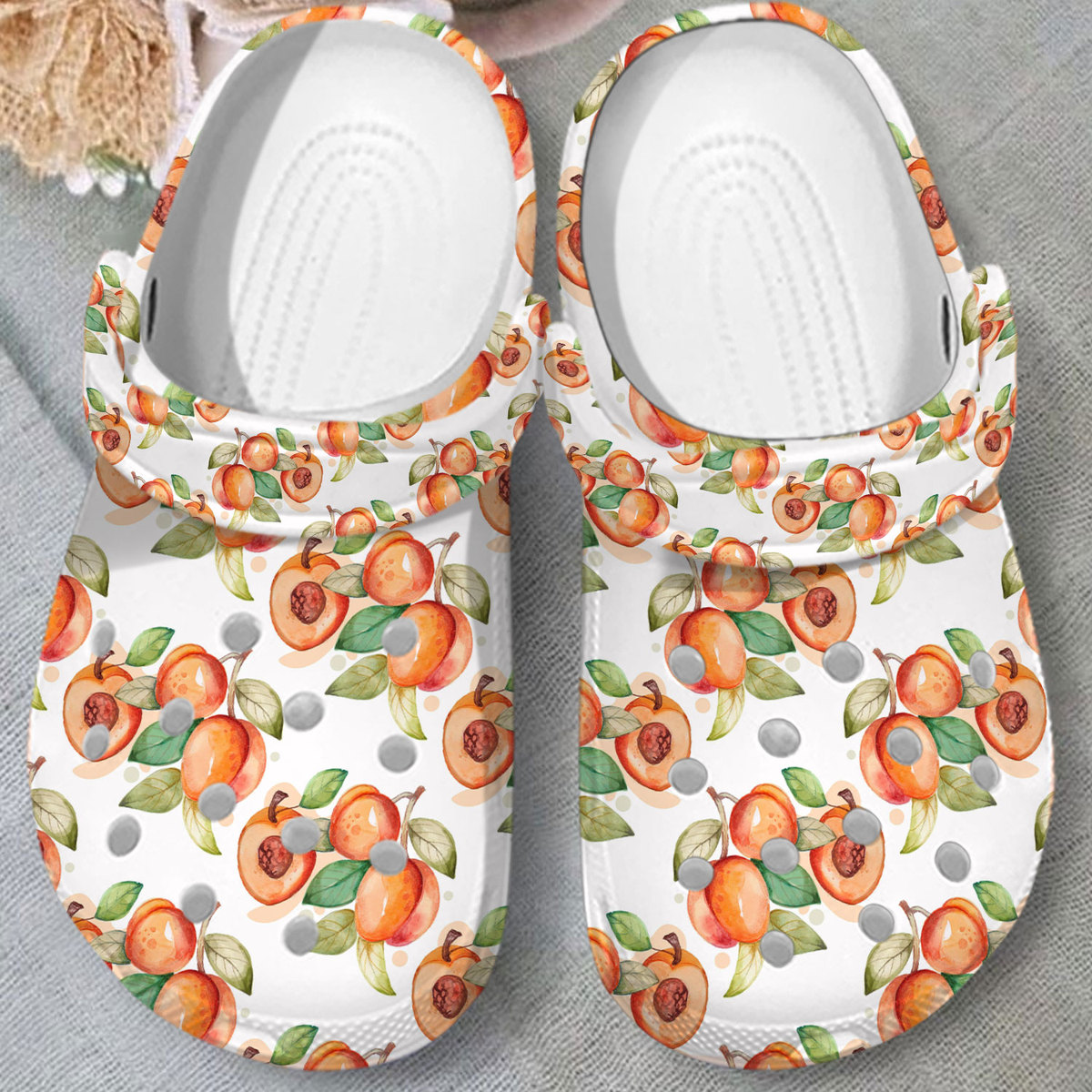 special design of fruit clogs apricot classic clogs easy to clean shoes srwwl