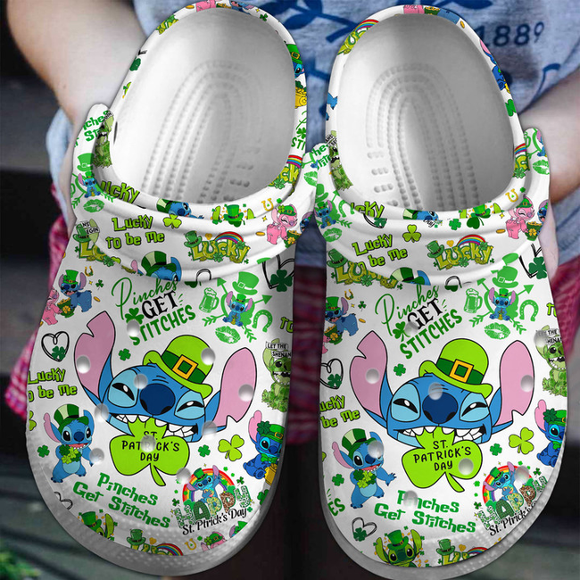 funny stitch happy st.patricks day classic clogs shop now! awd2z